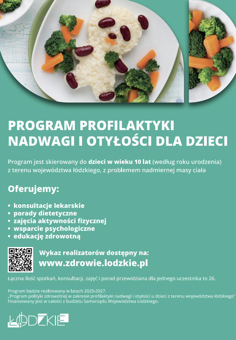 Plakat informujący o programie