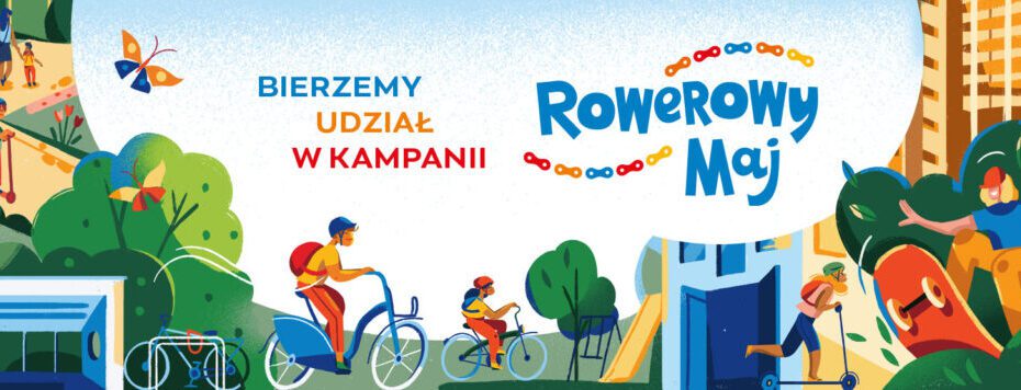 Plakat "Rowerowy maj"