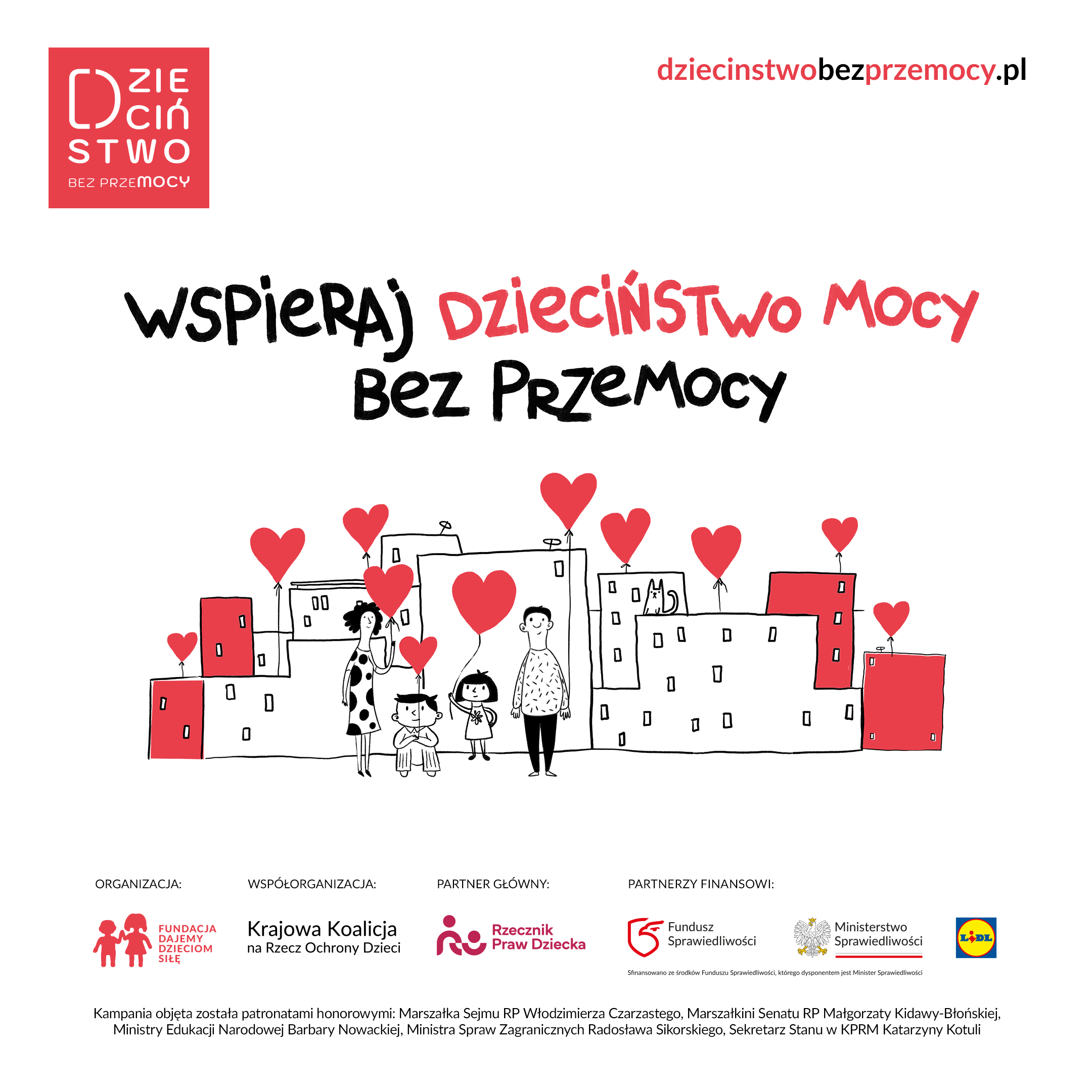 Plakat informujący o kompanii