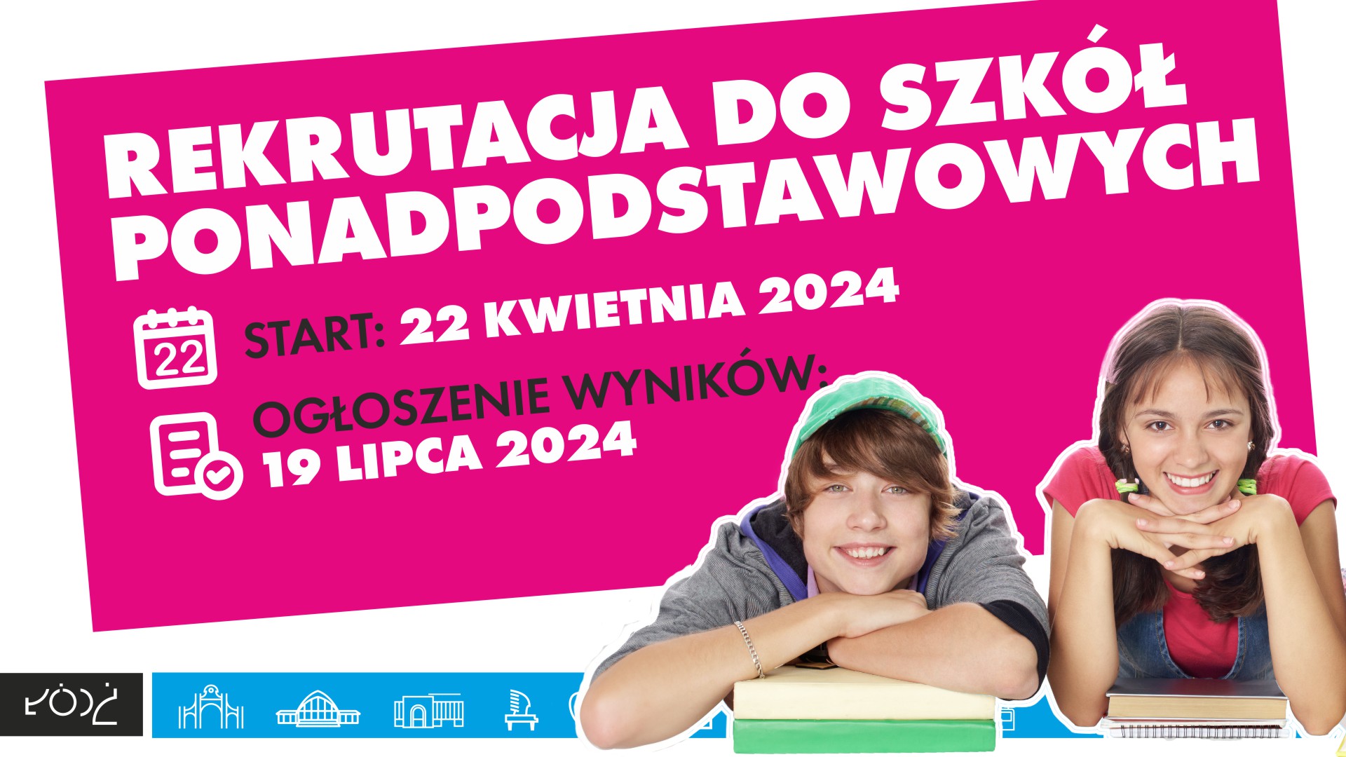 Infografika o rekrutacji na rok szkolny 2024/2025