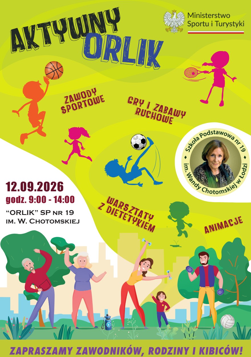 Plakat informujący o projekcie