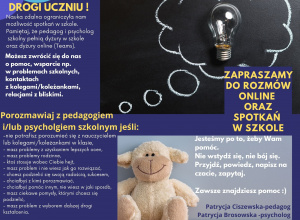 Spotkania z pedagogiem i psychologiem