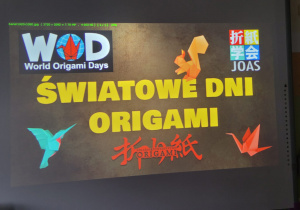Plakat "Światowe Dni Origami"