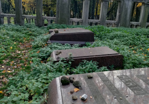 Nasi uczniowie na wycieczce historycznej na Cmentarzu Żydowskim