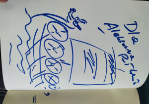 Przykładowy wpis pamiątkowy od autora