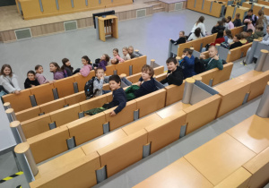 Uczniowie obecni na spotkaniu