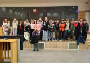 Uczniowie obecni na spotkaniu