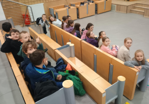 Uczniowie obecni na spotkaniu