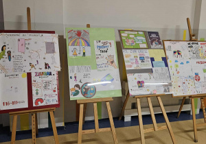 Plakaty wykonanane przez uczniów w ramach kampanii