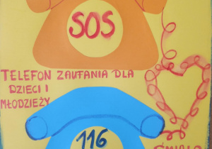 Plakat wykonanany przez uczniów w ramach kampanii