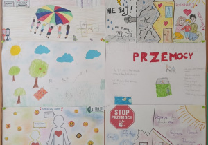 Plakat wykonanany przez uczniów w ramach kampanii