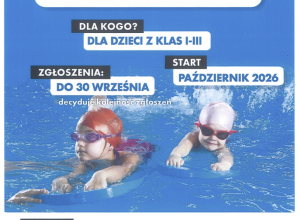 Plakat informujący o programie